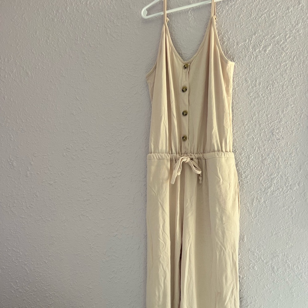 Light pink pant romper